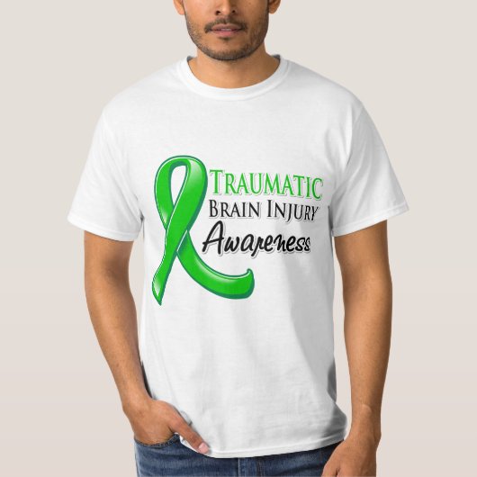 Traumatisches Hirnverletzung-Bewusstseins-Band T-Shirt (Vorderseite)