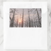 Traumaufkleber für die Winternacht Rechteckiger Aufkleber (Tasche)