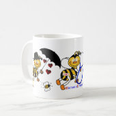 Traumbiene Kaffeetasse (Vorderseite Links)