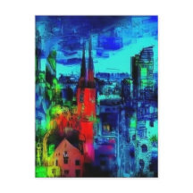 Traumbilder der städtischen Nacht Chromatische Sym