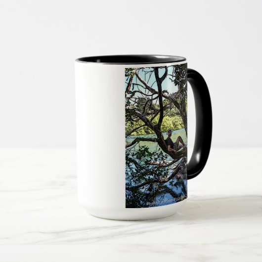 "Traumby Day", Zitat von Edgar Allen Poe, Tasse (VorderseiteRechts)