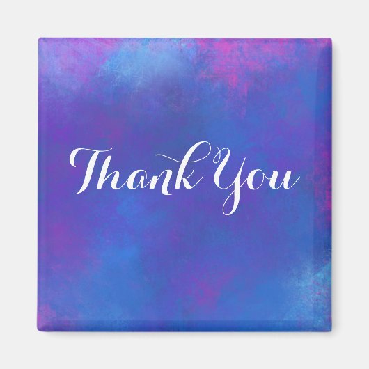 Träume Abstrakt in Rosa Lila und Blau Vielen Dank Magnet (Vorne)