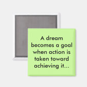 Träume als Tore-Magnet Magnet (Vorderseite/Rückseite)