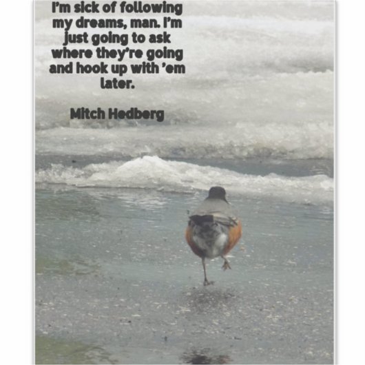 Träume Aufkleber (Vorderseite)