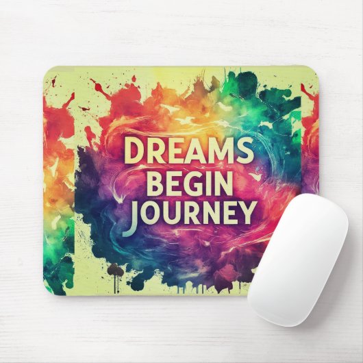 Träume Begin Journey Mousepad (Mit Mouse)