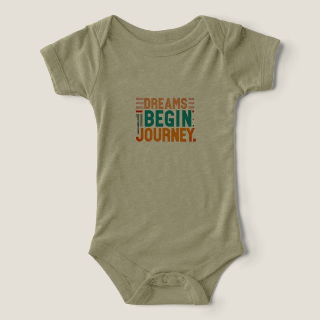Träume Begin Journey T - Shirt (Design Vorderseite)