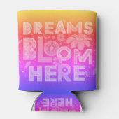 Träume blühen hier Cooler Dosenkühler (Rückseite)