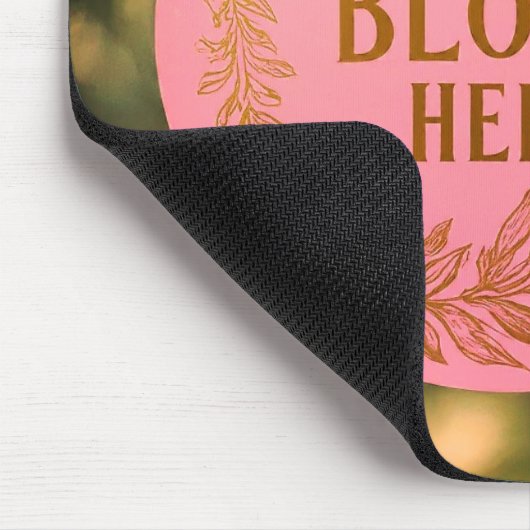 Träume blühen hier mousepad (Ecke)