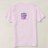 Träume blühen hier T-Shirt (Design Rückseite)
