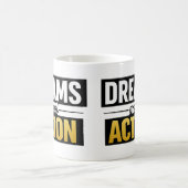Träume brauchen Handlungsmotivation Premium-Typogr Kaffeetasse (Mittel)