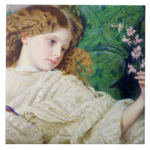 Träume, c.1861 (w/c, bodycolour und Gummi über Fliese