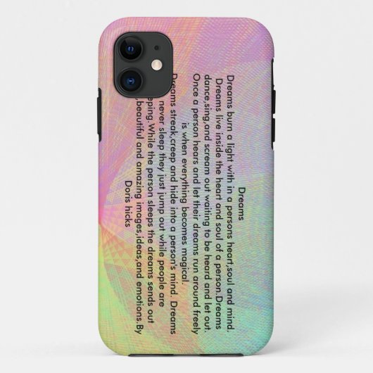 Träume Case-Mate iPhone Hülle (Rückseite)
