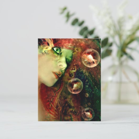 Träume der Tiefe Postkarte (Stehend Vorderseite)