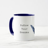 Träume des blauen Schmetterlings Tasse (Vorderseite Links)