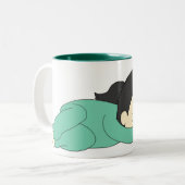 Träume des Kaffees Zweifarbige Tasse (Vorderseite Links)