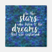 Träume, die beantwortet werden magnet (Vorne)