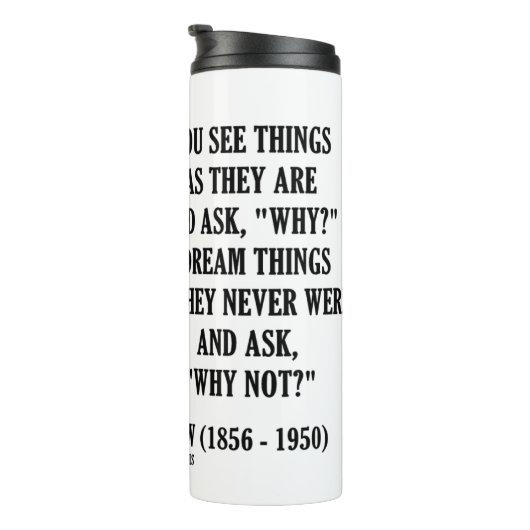 Träume Dinge, die sie nie Gefragt wurden, warum ni Thermosbecher (Nach rechts gedreht)