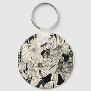 Träume durch Aubrey Beardsley Schlüsselanhänger