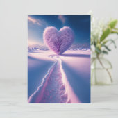 Träume einer Winternacht: Einladung unter Hochzeit (Stehend Vorderseite)