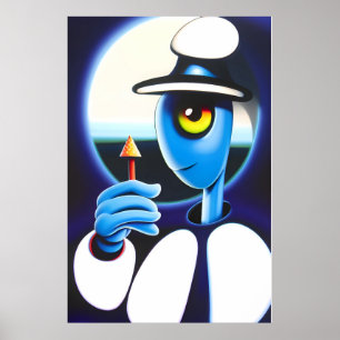 Träume eines Blue Turtle Ken Gage Surrealisten Poster
