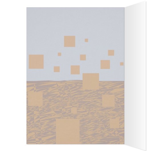 Träume entfalten Orange Floating Blocks Squares (Innen (Links))