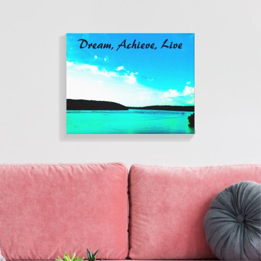 Träume, Errungenschaften, lebenslange Leinwand (Insitu (Wohnzimmer))