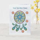 Träume erwecken karte (Gelbe Blume)