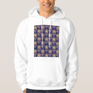 Träume Federn Aquarellfarben Nahtlose Textur Hoodie