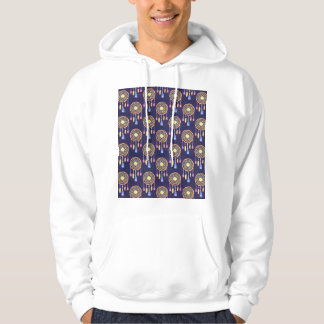Träume Federn Aquarellfarben Nahtlose Textur Hoodie