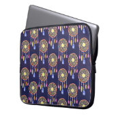 Träume Federn Aquarellfarben Nahtlose Textur Laptopschutzhülle (Vorderseite Links)