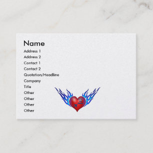 Träume flammen visitenkarte