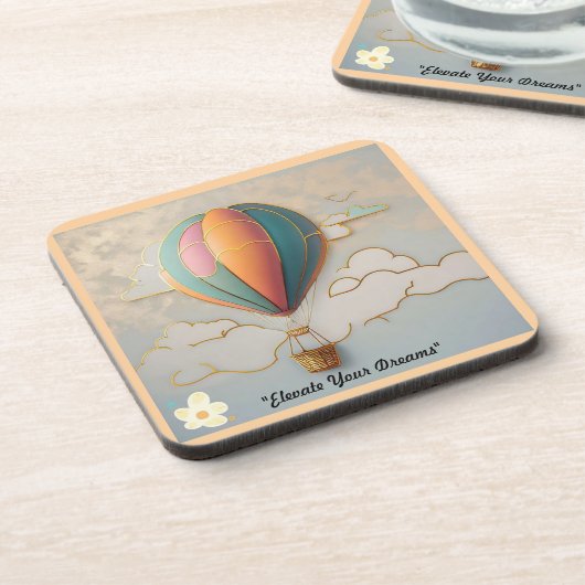 "Träume fliegen" Getränkeuntersetzer (Linke Seite)