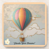 "Träume fliegen" Getränkeuntersetzer (Vorderseite)