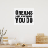 Träume funktionieren nicht poster (Küche)