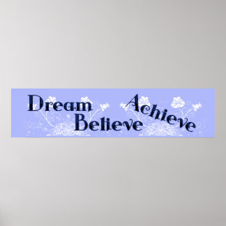 Träume, glauben, Achive Wall Poster Mural Banner