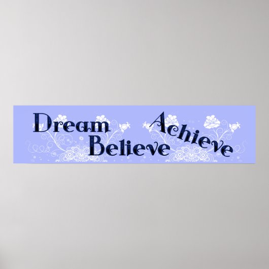 Träume, glauben, Achive Wall Poster Mural Banner (Vorne)