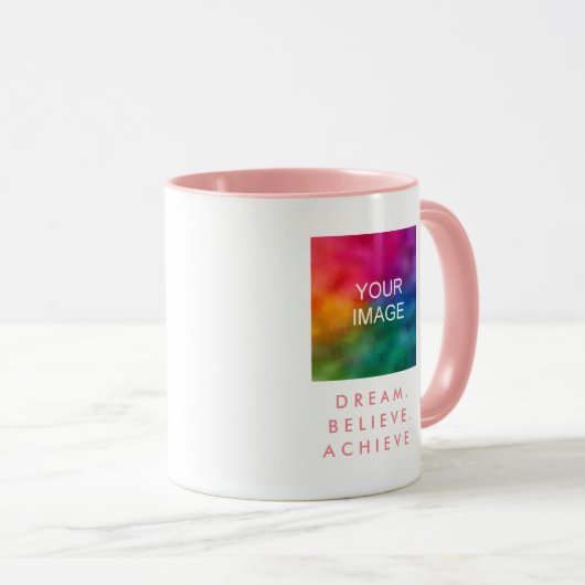 Träume glauben, ein Motivierend Angebot zu erhalte Tasse (VorderseiteRechts)
