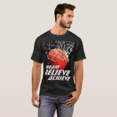 Träume glauben erreichen Basketball T-Shirt (Vorne ganz)