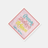 Träume glauben erreichen Inspiration Motivierend Serviette (Ecke)