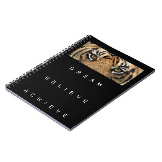 Träume glauben erreichen Motivierend Inspiration Notizblock (Linke Seite)