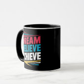 Träume glauben erreichen tasse (Vorderseite Links)