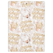 Träume glauben erreichen Zwischenablage Klemmbrett (Rückseite)