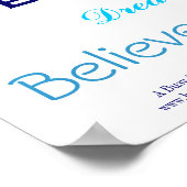 Träume, Glauben, Inspirier, Schaffen, Poster (Ecke)