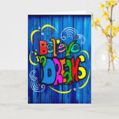 Träume glauben karte (Gelbe Blume)