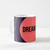 Träume groß — 90er Maximalist Tasse | Retro (Vorderseite Links)