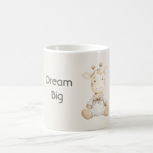 Träume groß Giraffe Kaffeetasse (Mittel)