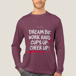 TRÄUME GROSS Herren Langarm T-Shirt CHEER UP Tri-Blend Shirt