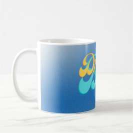 Träume groß in Blau Kaffeetasse