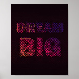 Träume groß – Inspirierende Motivationszitate Poster