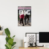 Träume groß, Kleiner, mit deiner Deutschen Dogge Poster (Heimbüro)